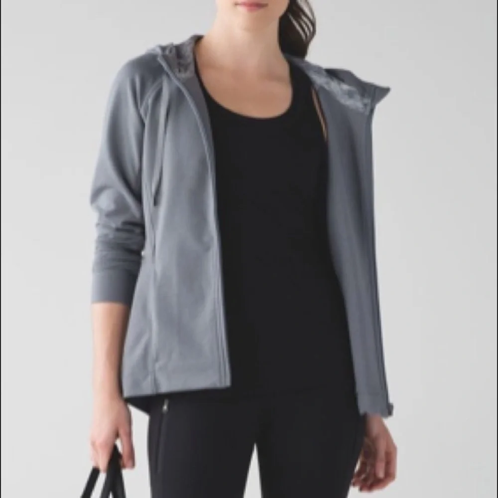 Lululemon Take Ten Full Zip Hoodie Battleship Size 4 - Picture 2 of 16